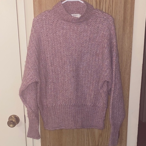 Only Sweaters - ONLY Women's Mauve Turtleneck Sweater